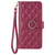iPhone 17e / 16e Ring Buckle Rhombic Leather Phone Case - Red