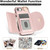 iPhone 17e / 16e Ring Holder Card Bag Skin Feel Phone Case - Rose Gold