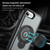 iPhone 17e / 16e Ring Holder Magnetic Phone Case - Grey