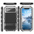 iPhone 17e / 16e R-JUST Life Waterproof Dustproof Shockproof Holder Phone Case - Silver