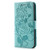 iPhone 17e / 16e Rose Butterfly Embossed Leather Phone Case - Green