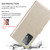 iPhone 17e / 16e Rose Embossed Flip PU Leather Phone Case - Gold