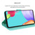 iPhone 17e / 16e Rose Embossed Flip PU Leather Phone Case - Green