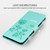 iPhone 17e / 16e Rose Embossed Flip PU Leather Phone Case - Green