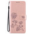 iPhone 17e / 16e Rose Embossed Flip PU Leather Phone Case - Rose Gold