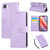 iPhone 17e / 16e Rose Flower Embossed 3-Card Slots Leather Phone Case - Purple