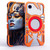 iPhone 17e / 16e Rotating Bracket MagSafe Hollow Metal Phone Case with Lanyard - Orange
