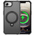 iPhone 17e / 16e Rotating Pivot Bracket Magnetic Phone Case - Black