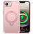 iPhone 17e / 16e Rotating Pivot Bracket Magnetic Phone Case - Pink