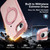 iPhone 17e / 16e Rotating Pivot Bracket Magnetic Phone Case - Pink