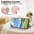 iPhone 17e / 16e Round Buckle Zipper Wallet Leather Phone Case with Crossbody Strap - Pink