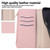 iPhone 17e / 16e Round Buckle Zipper Wallet Leather Phone Case with Crossbody Strap - Pink