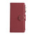 iPhone 17e / 16e Round Buckle Zipper Wallet Leather Phone Case with Crossbody Strap - Red