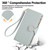 iPhone 17e / 16e Round Buckle Zipper Wallet Leather Phone Case with Crossbody Strap - Sky Blue