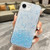 iPhone 17e / 16e Sequins Glitter Gradient Epoxy TPU Phone Case - Blue