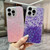 iPhone 17e / 16e Sequins Glitter Gradient Epoxy TPU Phone Case - Purple
