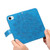 iPhone 17e / 16e Seven-petal Flowers Embossing Leather Phone Case - Blue