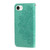 iPhone 17e / 16e Seven-petal Flowers Embossing Leather Phone Case - Green