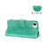 iPhone 17e / 16e Seven-petal Flowers Embossing Leather Phone Case - Green