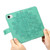 iPhone 17e / 16e Seven-petal Flowers Embossing Leather Phone Case - Green