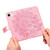 iPhone 17e / 16e Seven-petal Flowers Embossing Leather Phone Case - Rose Gold
