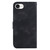 iPhone 17e / 16e Seven-shaped Embossed Leather Phone Case - Black