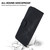 iPhone 17e / 16e Seven-shaped Embossed Leather Phone Case - Black