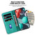 iPhone 17e / 16e Seven-shaped Embossed Leather Phone Case - Green
