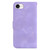 iPhone 17e / 16e Seven-shaped Embossed Leather Phone Case - Purple