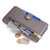 iPhone 17e / 16e Sheep Texture Cross-body Zipper Wallet Leather Phone Case - Grey