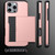 iPhone 17e / 16e Shockproof Armor Phone Case with Card Slot - Silver