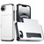 iPhone 17e / 16e Shockproof Armor Phone Case with Card Slot - White
