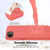 iPhone 17e / 16e Shockproof Silicone Magsafe Phone Case - Pink Orange