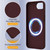 iPhone 17e / 16e Shockproof Silicone Magsafe Phone Case - Plum Color