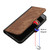 iPhone 17e / 16e Side Buckle Double Fold Hand Strap Leather Phone Case - Brown