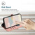 iPhone 17e / 16e Side Buckle Double Fold Hand Strap Leather Phone Case - Pink
