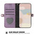 iPhone 17e / 16e Side Buckle Double Fold Hand Strap Leather Phone Case - Purple