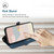 iPhone 17e / 16e Side Buckle Double Fold Hand Strap Leather Phone Case - Royal
