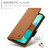 iPhone 17e / 16e Side Buckle Magnetic Frosted Leather Phone Case - Brown