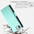 iPhone 17e / 16e Side Buckle Magnetic Frosted Leather Phone Case - Mint Green