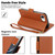iPhone 17e / 16e Side Buckle RFID Anti-theft Leather Phone Case - Brown