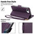 iPhone 17e / 16e Side Buckle RFID Anti-theft Leather Phone Case - Dark Purple