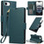 iPhone 17e / 16e Side Buckle RFID Anti-theft Leather Phone Case - Green