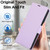 iPhone 17e / 16e Side Buckle RFID Anti-theft Leather Phone Case - Light Purple