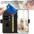 iPhone 17e / 16e Side Buckle S Curve Leather Phone Case - Black