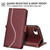 iPhone 17e / 16e Side Buckle S Curve Leather Phone Case - Red