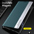 iPhone 17e / 16e Side Electroplated Adsorption Leather Phone Case - Green
