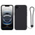 iPhone 17e / 16e Silicone Phone Case with Wrist Strap - Black