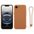 iPhone 17e / 16e Silicone Phone Case with Wrist Strap - Brown