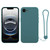 iPhone 17e / 16e Silicone Phone Case with Wrist Strap - Deep Green